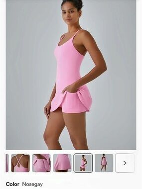 Halara SoftlyZero™ Plush Backless Active Dress Nosegay